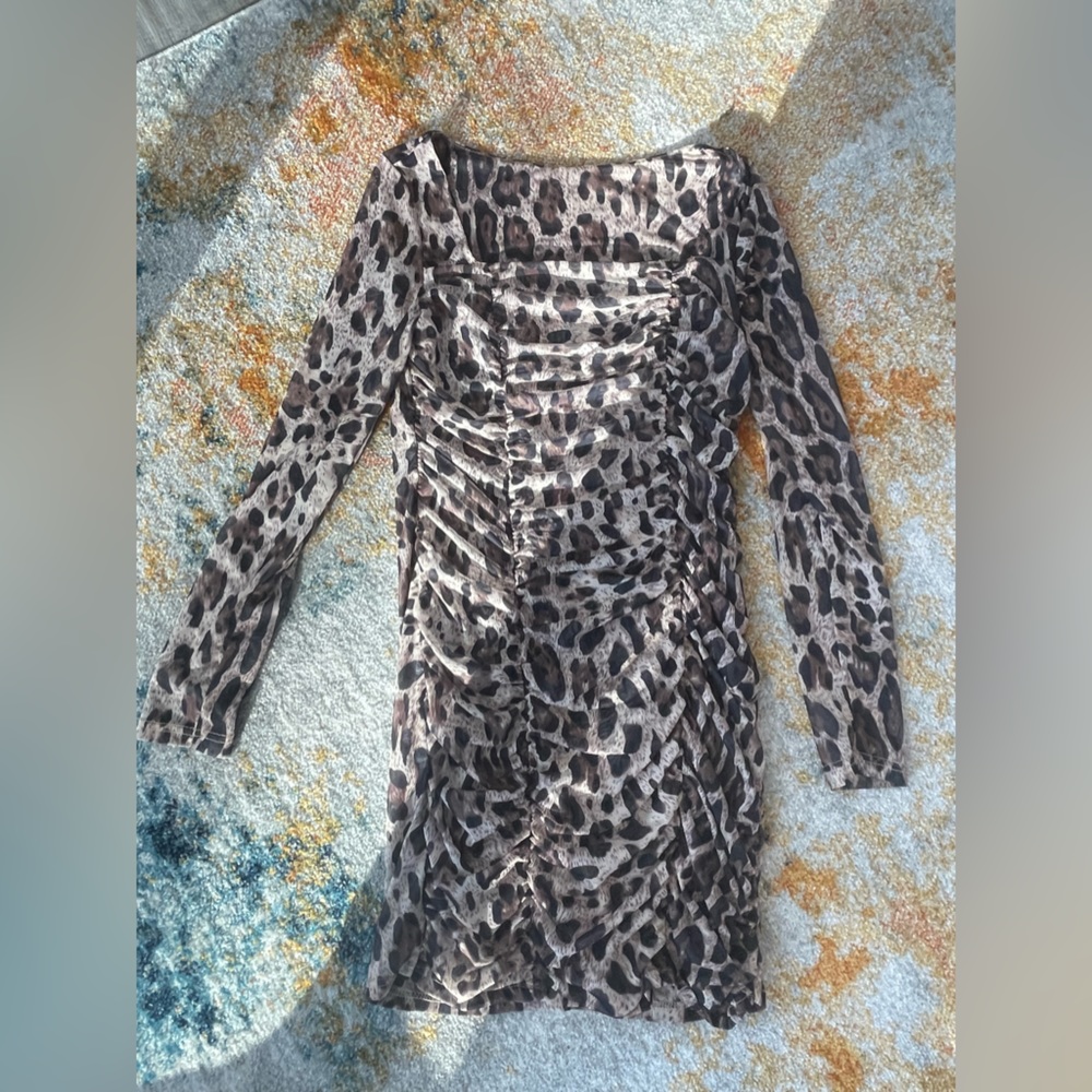 Cheetah print dress